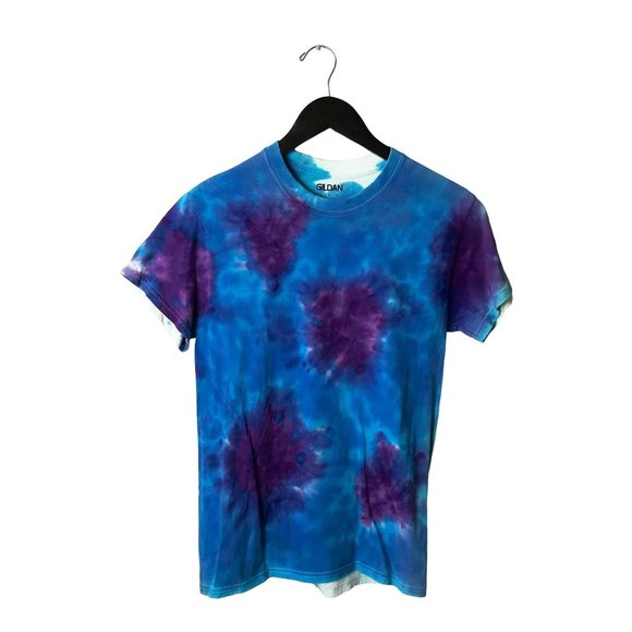 Gildan T Shirt Festive Trendy Tie Dye Tee Short Sleeve 100% Cotton Logo Adult - Picture 2 of 10